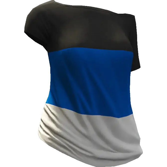 Футболка с оголенным плечом