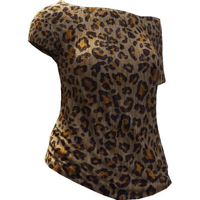 Футболка с оголенным плечом