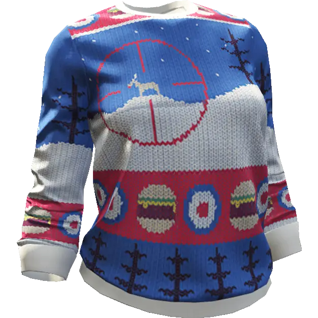 Вязаная кофта 'Burger-Shot'