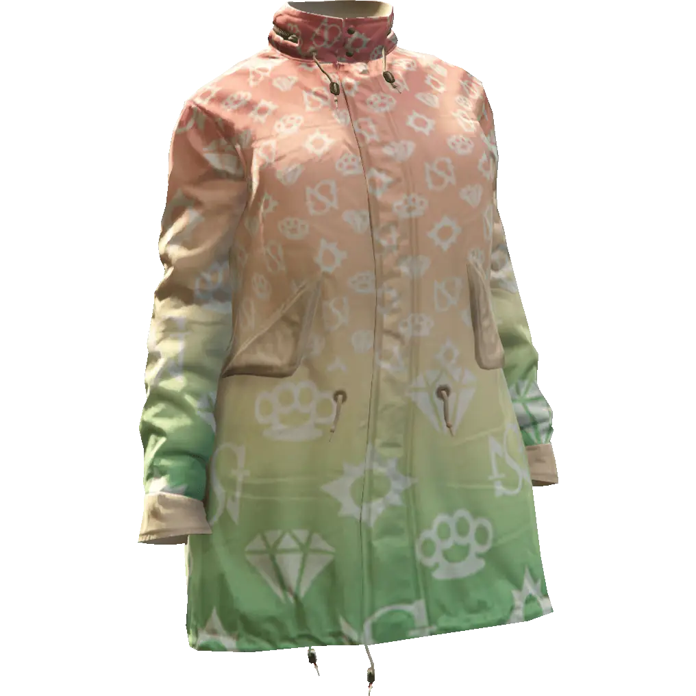 Разноцветная куртка 'Diamond' №1