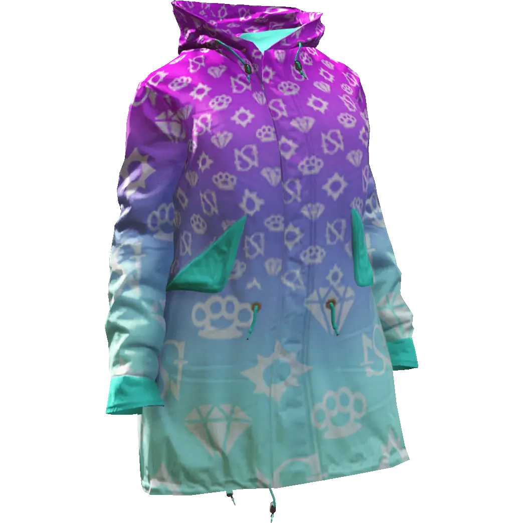 Разноцветная куртка 'Diamond' №2