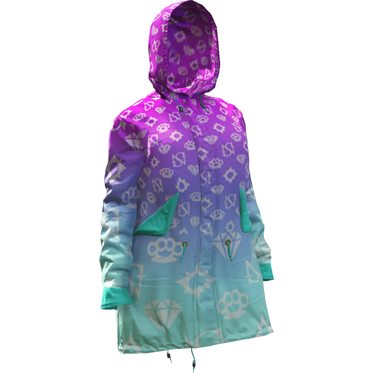 Разноцветная куртка 'Diamond' №3