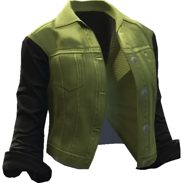 Джинсовая куртка двухцветная