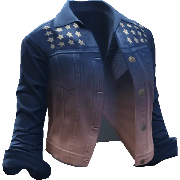 Джинсовая куртка двухцветная