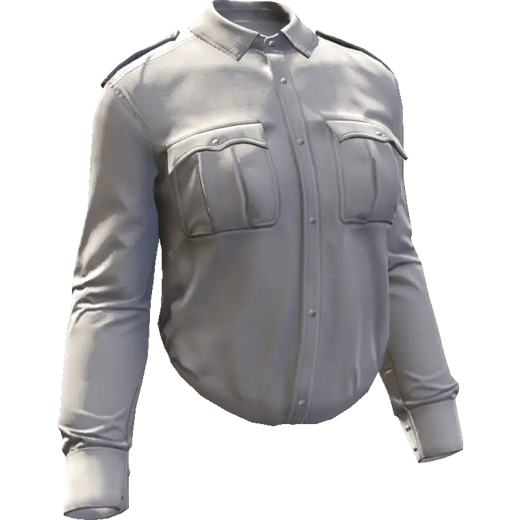 Рубашка деловая длинная