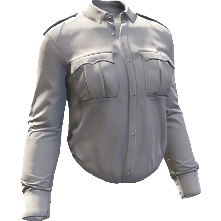 Рубашка деловая длинная №2