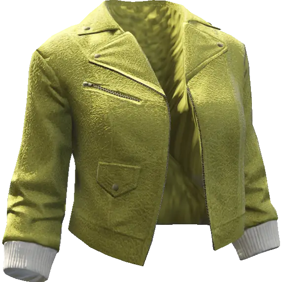 Укороченная кожаная куртка 