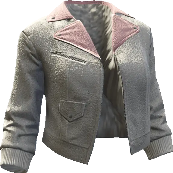 Укороченная кожаная куртка 