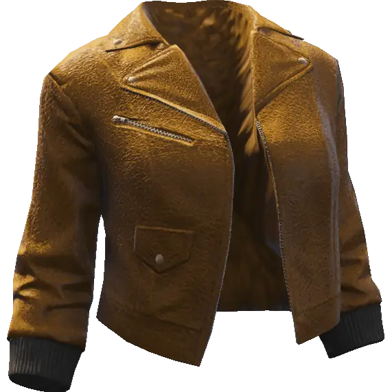 Укороченная кожаная куртка 