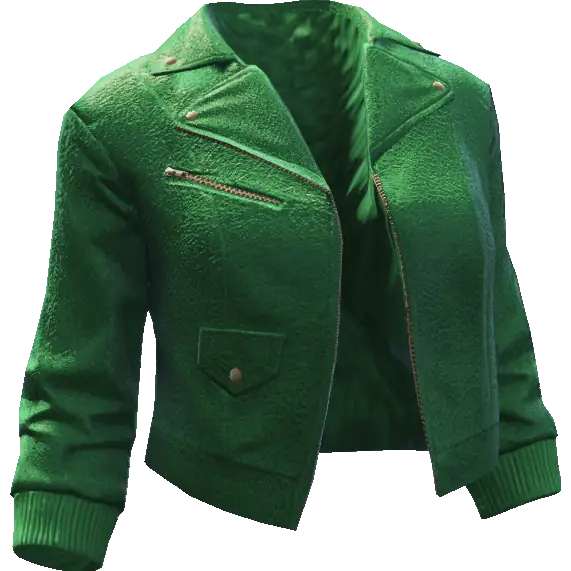 Укороченная кожаная куртка 