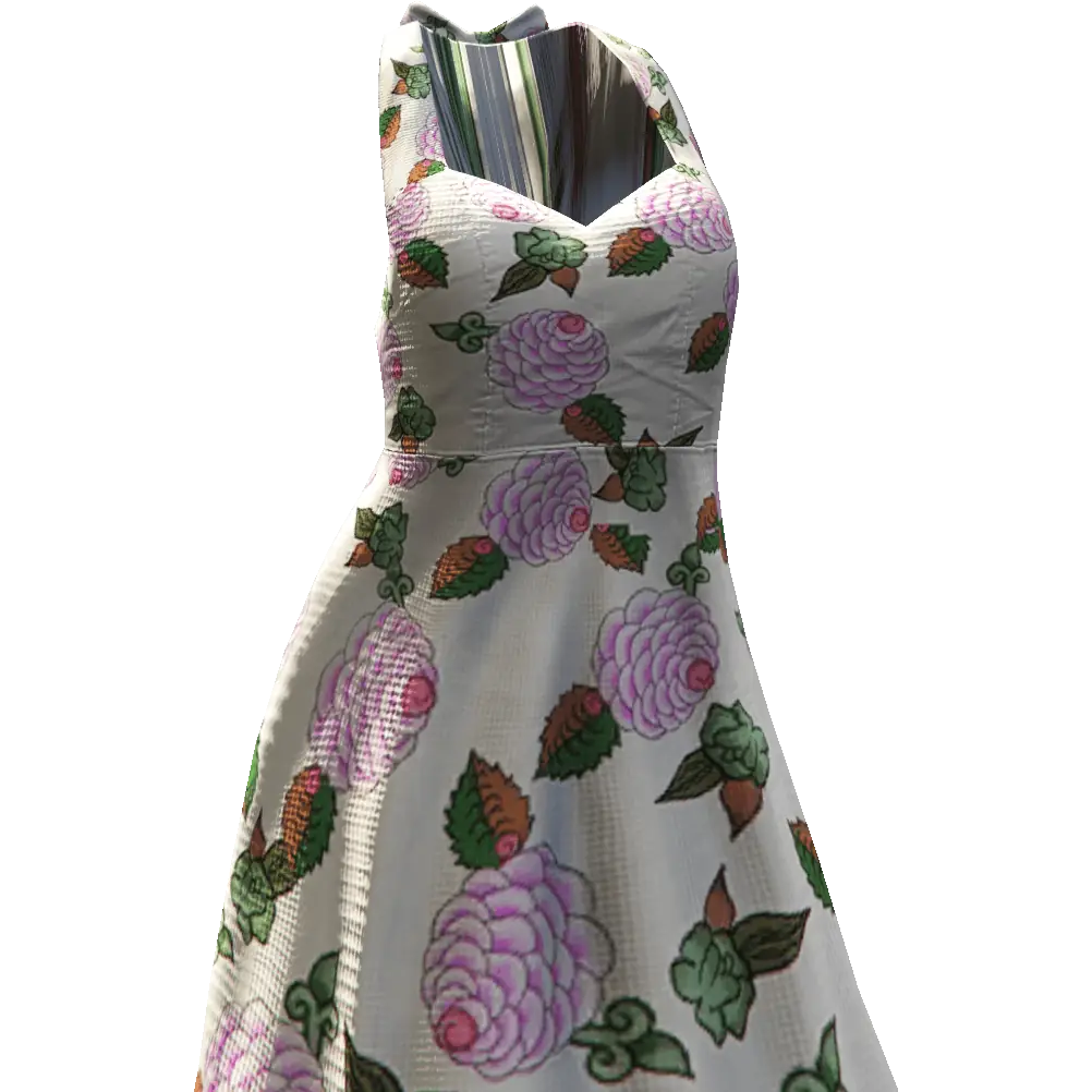 Платье с цветами