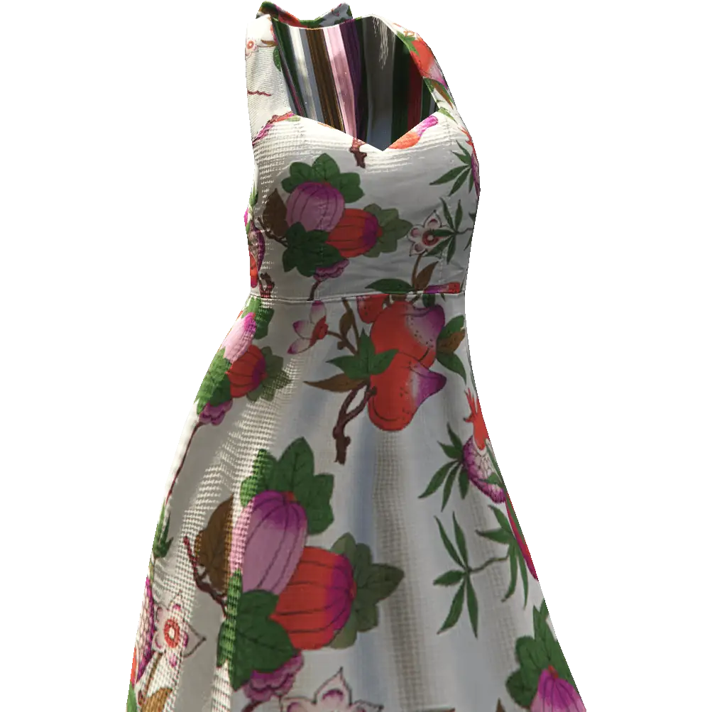 Платье с цветами