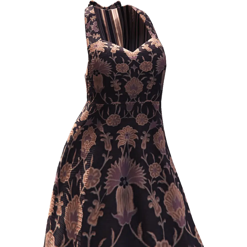 Платье с цветами