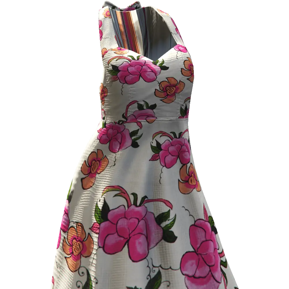 Платье с цветами