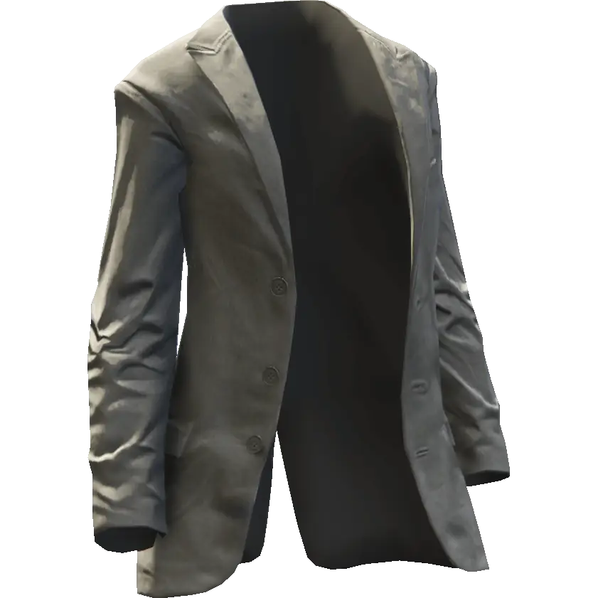 Пиджак мятый открытый