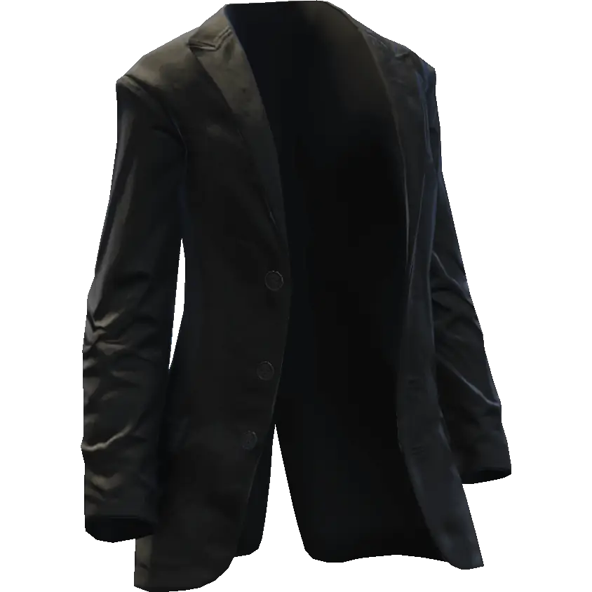 Пиджак мятый открытый