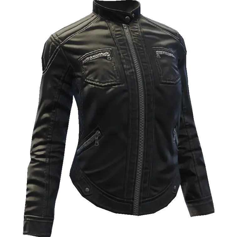 Закрытая куртка кожаная