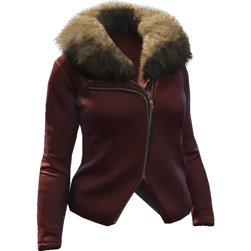 Куртка с мехом короткая