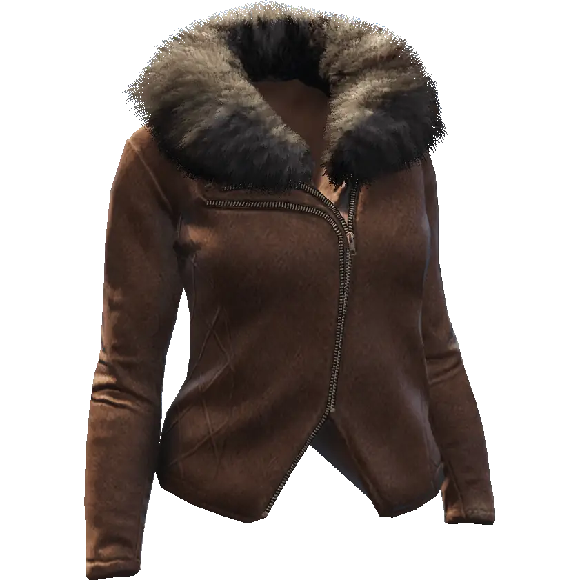 Куртка с мехом короткая