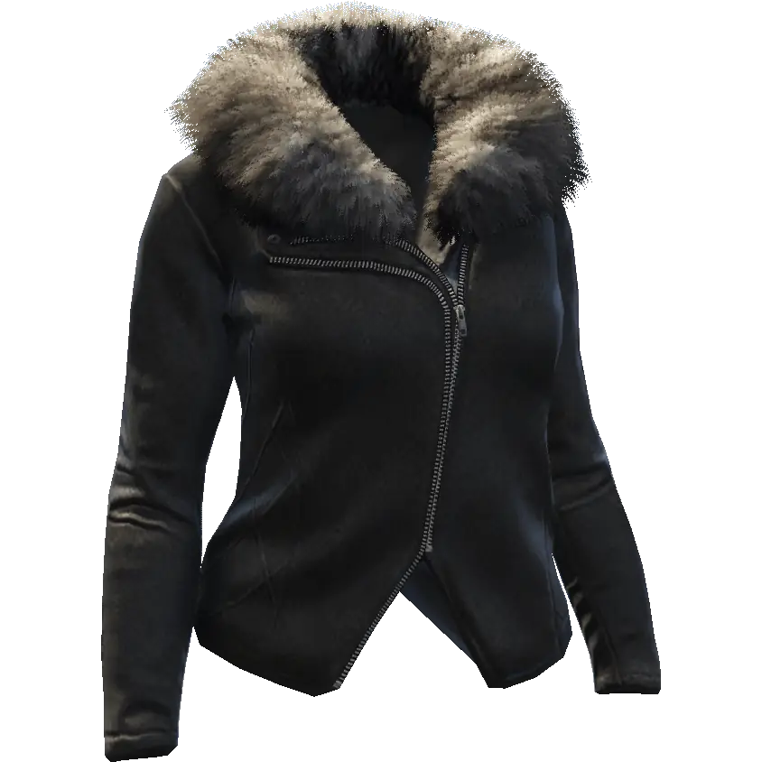 Куртка с мехом короткая