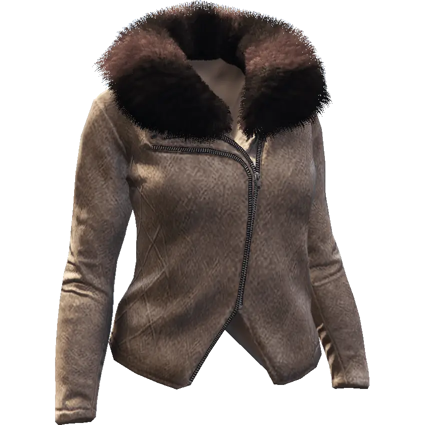 Куртка с мехом короткая