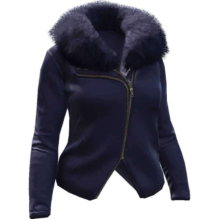 Куртка с мехом короткая