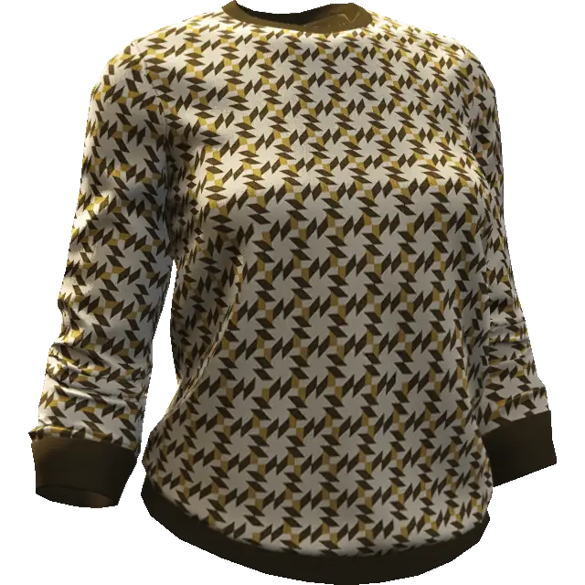 Свитер в ромбик