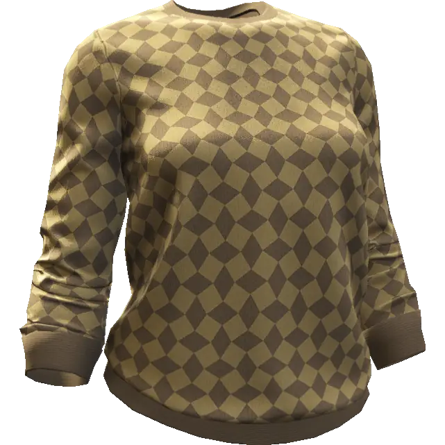 Свитер в ромбик