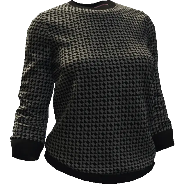 Свитер в ромбик