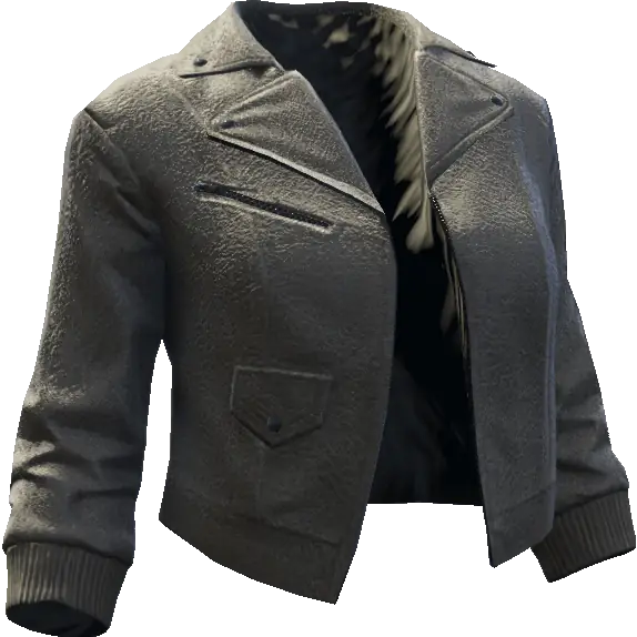 Укороченная куртка из шерсти