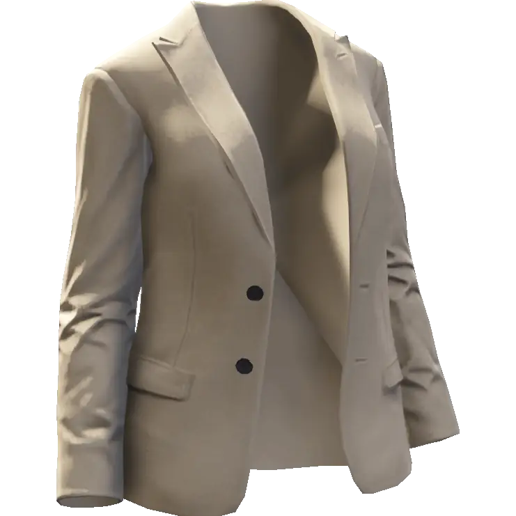 Открытый пиджак с пуговицами