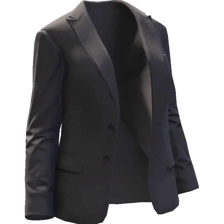 Открытый пиджак с пуговицами