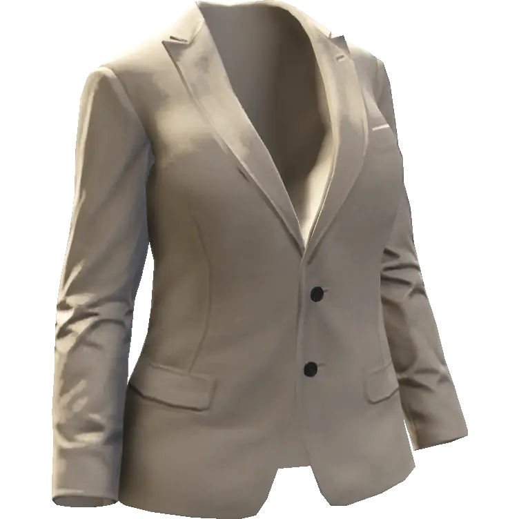 Закрытый пиджак с пуговицами