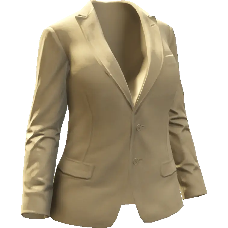 Закрытый пиджак с пуговицами