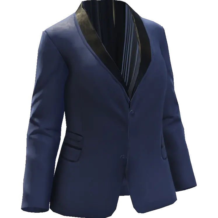 Закрытый пиджак с кармашками