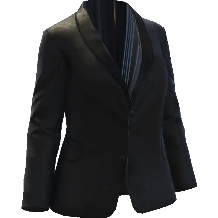 Закрытый пиджак с кармашками