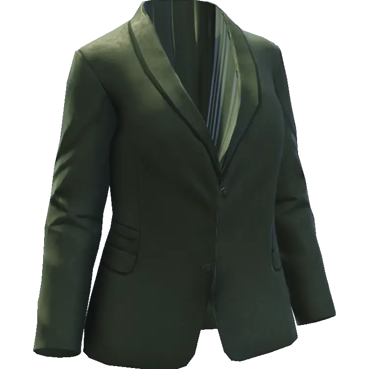 Закрытый пиджак с кармашками