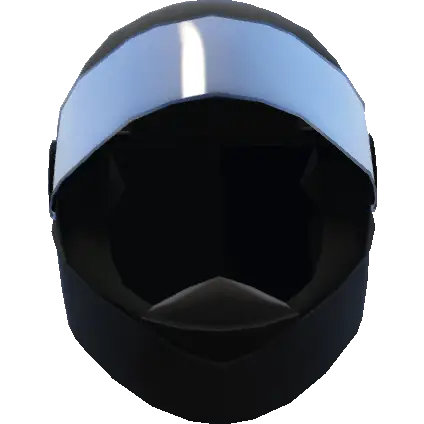 Открытый матовый зеркальный шлем