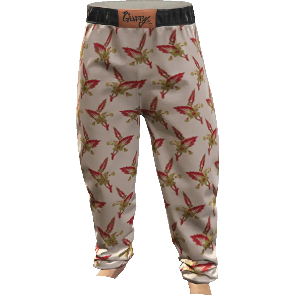 Свободные штаны с цветами