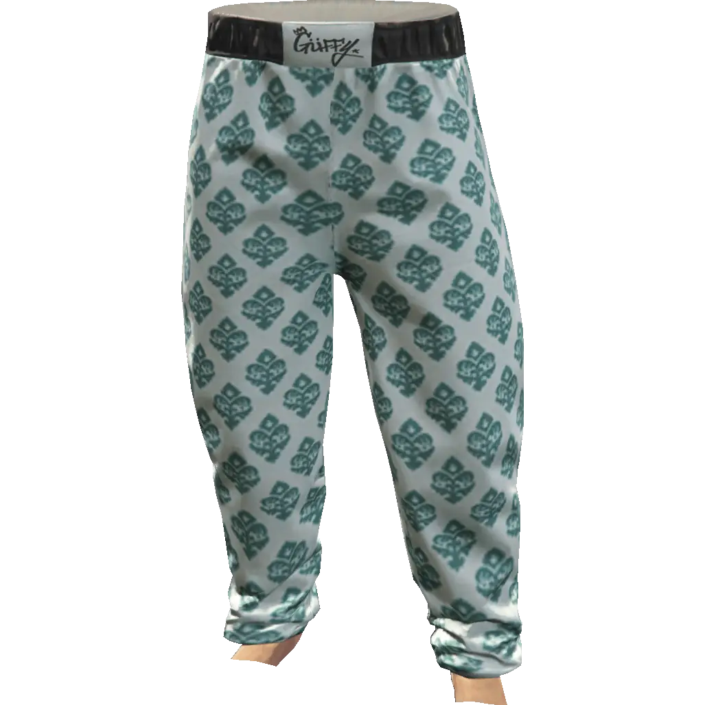 Свободные штаны с цветами