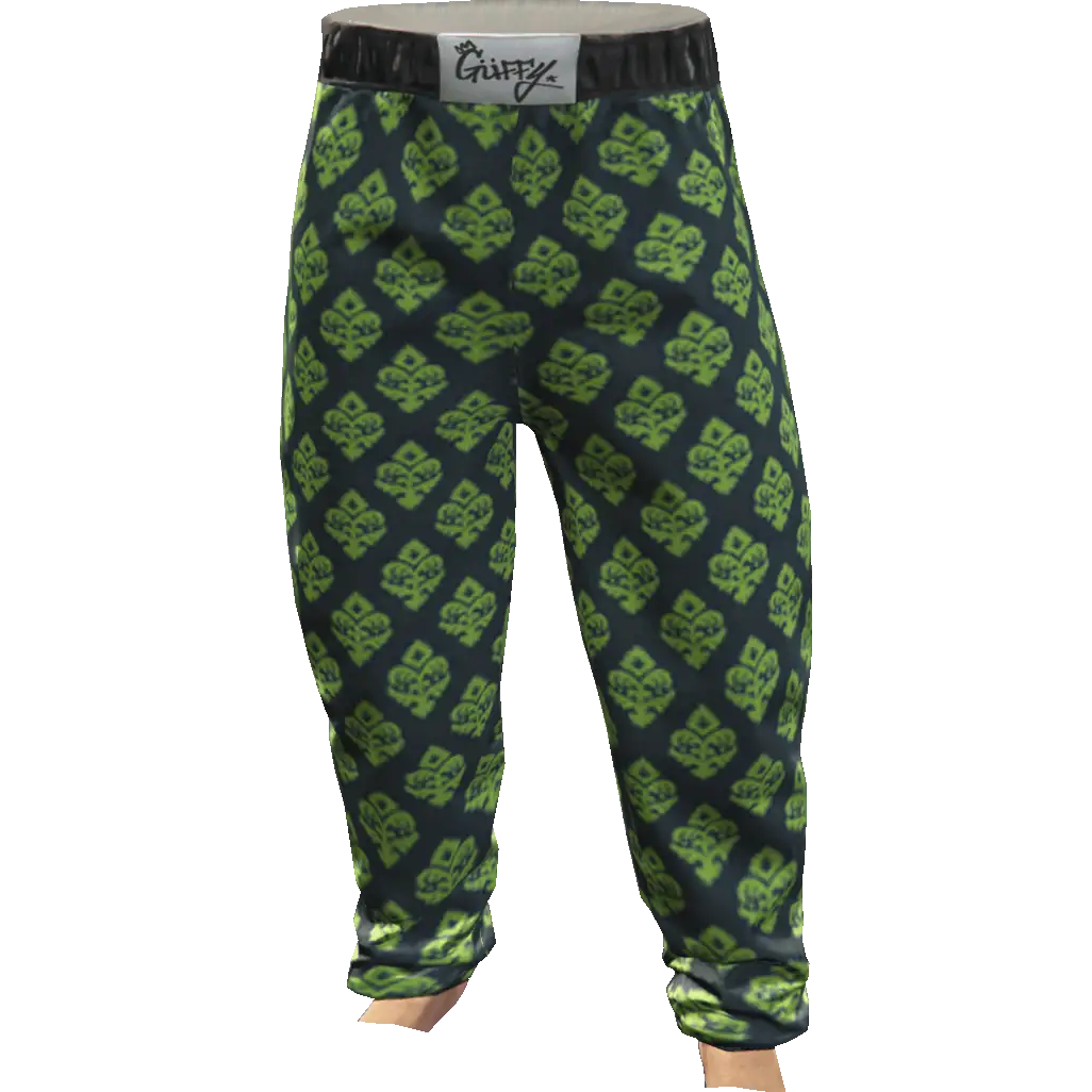 Свободные штаны с цветами