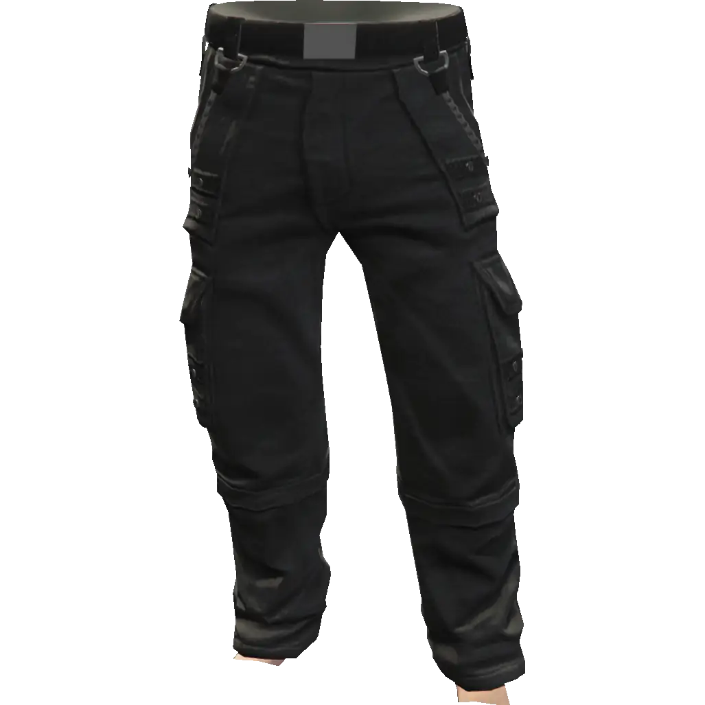 Свободные штаны с цепями