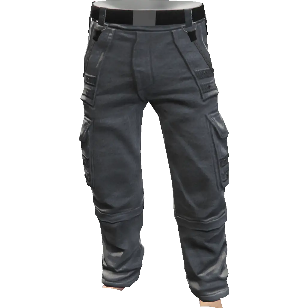 Свободные штаны с цепями