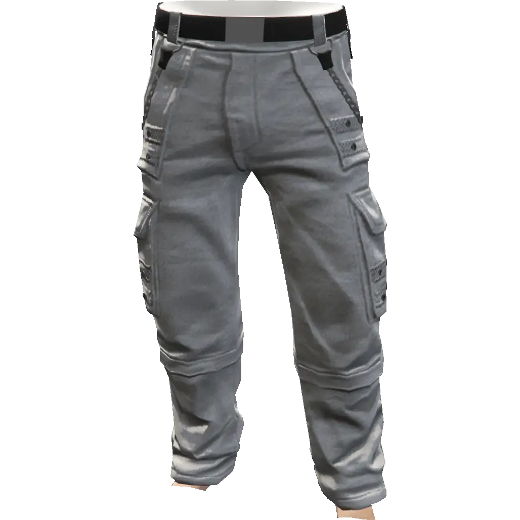 Свободные штаны с цепями