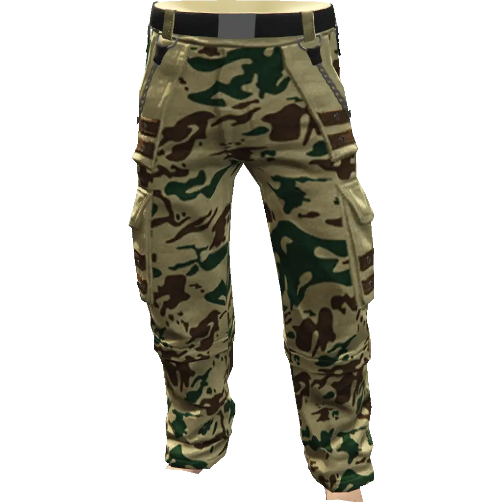 Свободные штаны с цепями