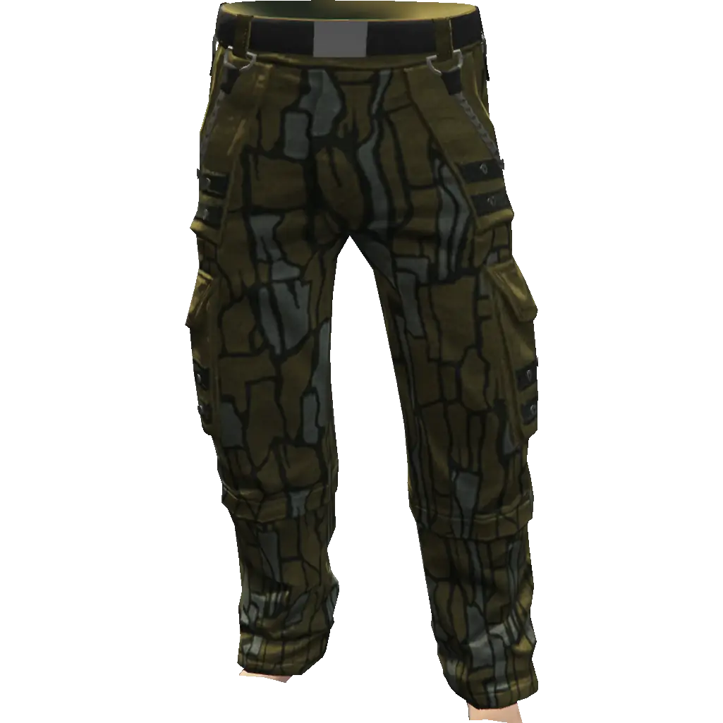 Свободные штаны с цепями