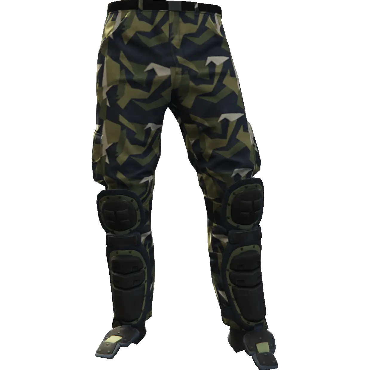 Штаны с накладкой