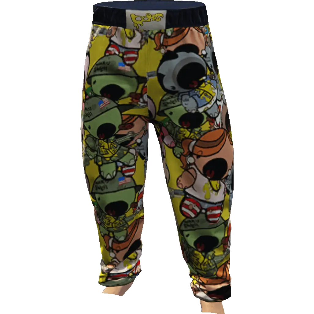 Штаны с черепами