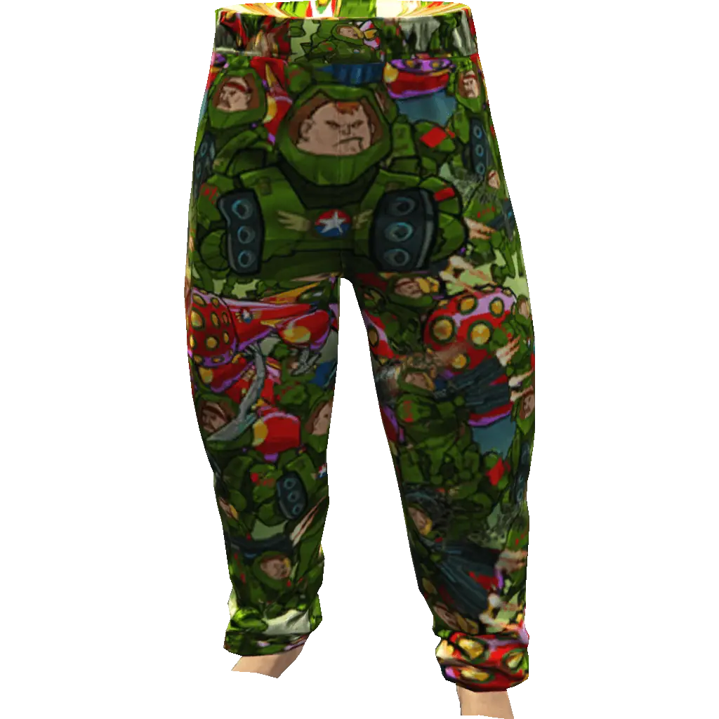 Штаны с черепами