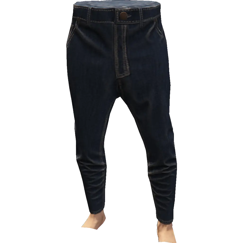 Зауженные джинсы тканевые